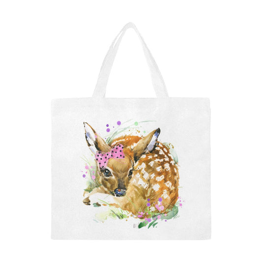 Watercolour Deer Canvas Tote Bag - The Cool Collective AU