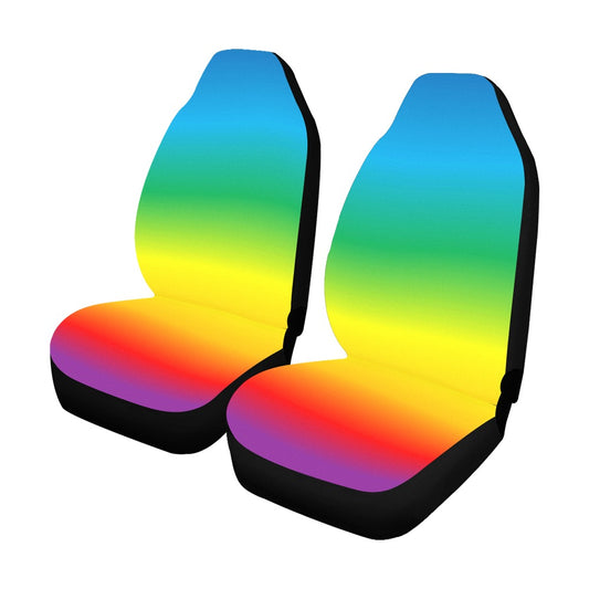 Vibrant Rainbow Car Seat Covers - Colourful Protection for Your Vehicle - The Cool Collective AU