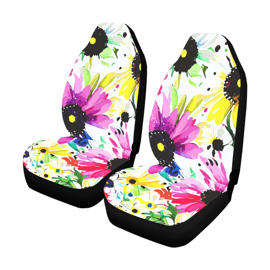 Watercolour Floral Bouquet Car Seat Covers - Stylish Floral Auto Decor - The Cool Collective AU