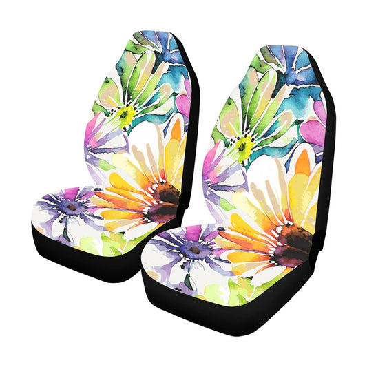 Watercolour Floral Bouquet Car Seat Covers - Stylish & Comfortable Fit - The Cool Collective AU