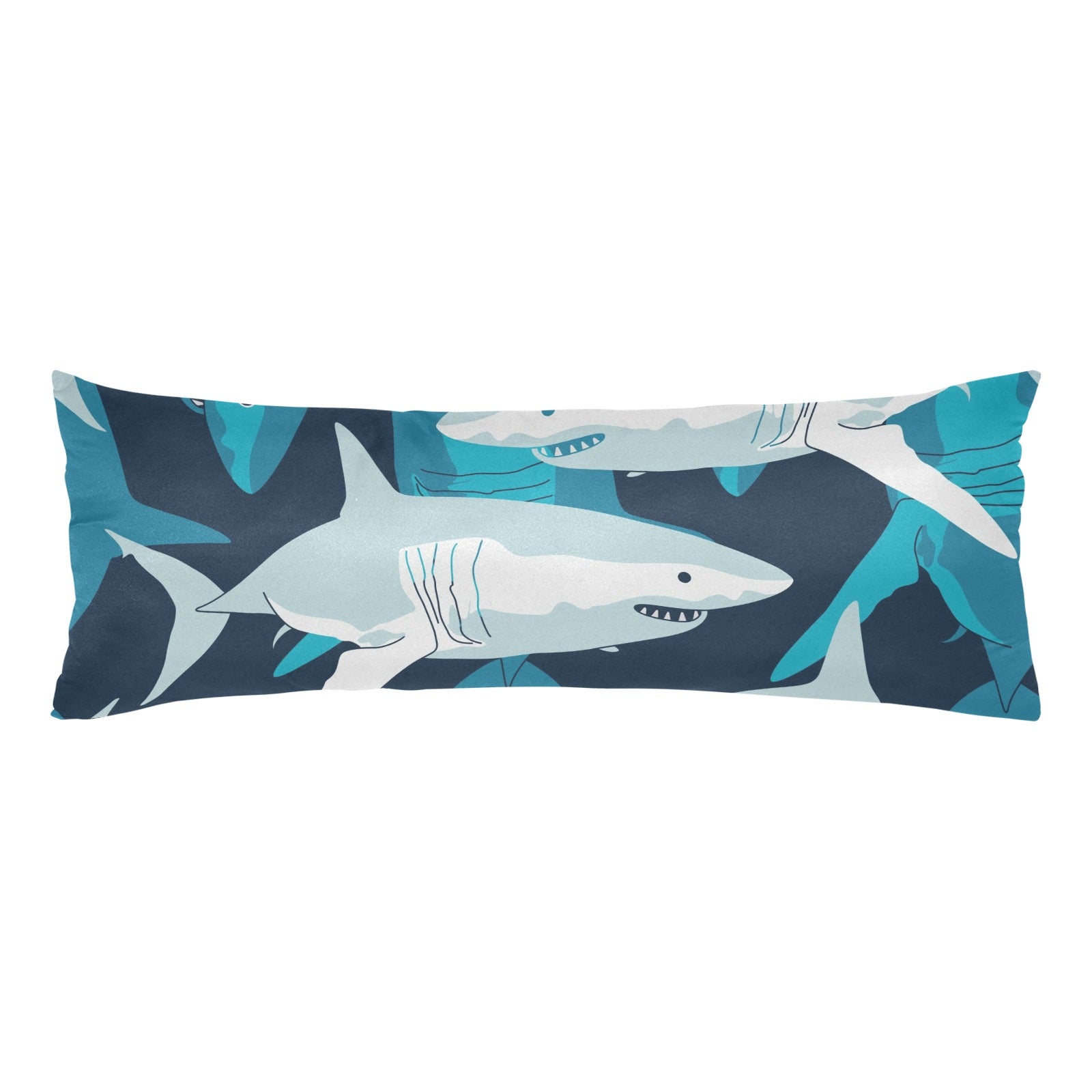 Sharks Body Pillow Case 20 x 54