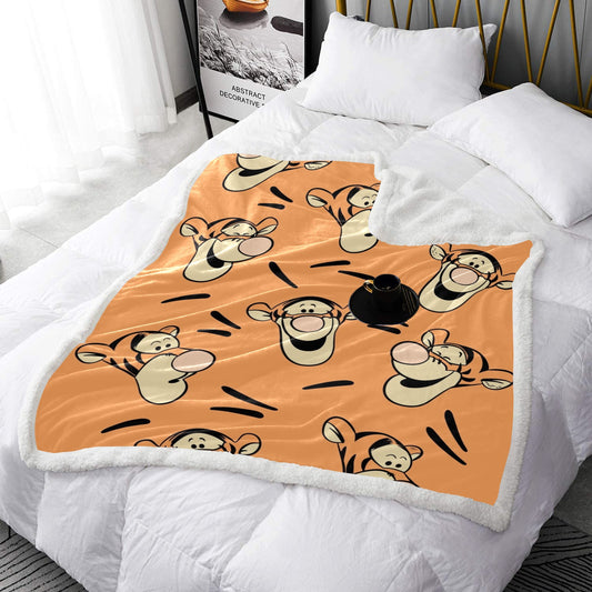 Tigger Double Layer Short Plush Blanket 50"X60" - The Cool Collective AU