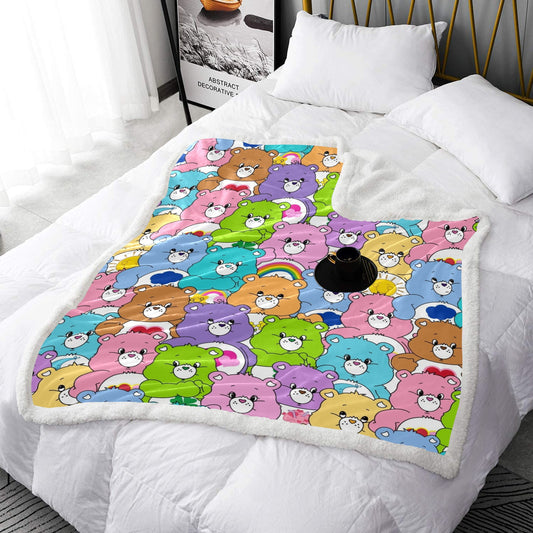 Care Bears Double Layer Short Plush Blanket 50"X60" - The Cool Collective AU